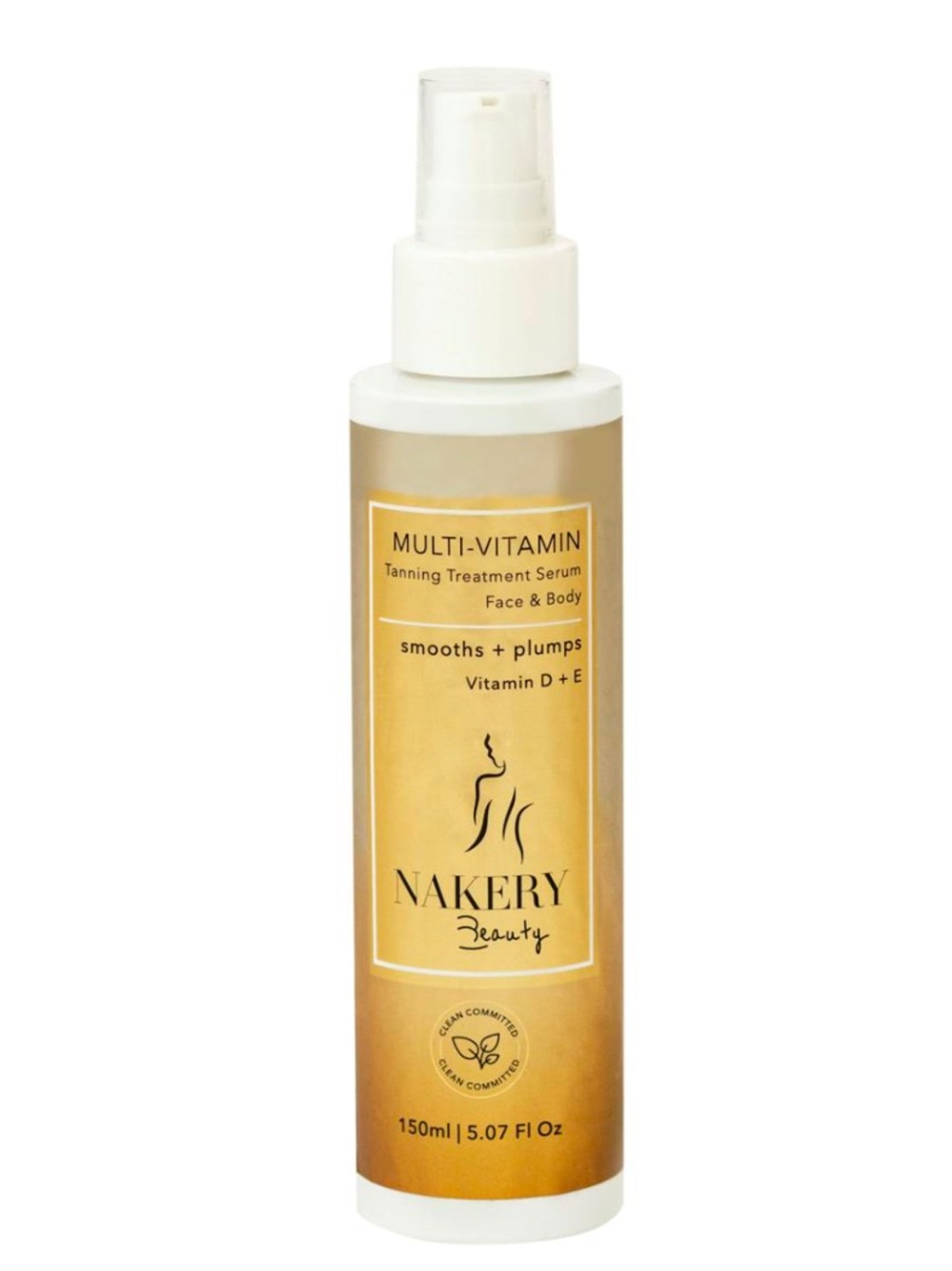 Nakery Beauty Multi-Vitamin Tanning Treatment Serum Self Tanner 150ml